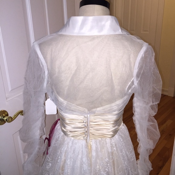 PRONOVIAS White One Jacket only Size 6 Off White - Picture 3 of 5